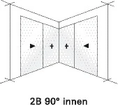 All-glass corner
